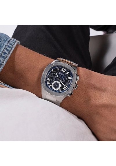 Guess Gugw0572g Çelik Metalik Gri 42 Mm Erkek Kol Saati