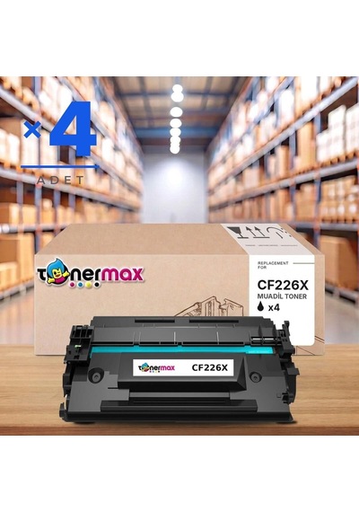 Hp Laserjet Pro M402dn Muadil Toner Çipli Cf226x 4'lü 9.200 Sayfa