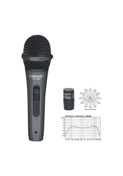 Fugue Fm-198a Dinamik Mikrofon Siyah Başlıklı - Kablolu - Tek Yönlü