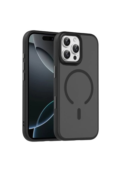 Joko Apple Uyumlu iPhone 16 Pro Max Uyumlu Megane Magsafe Kapak - Siyah