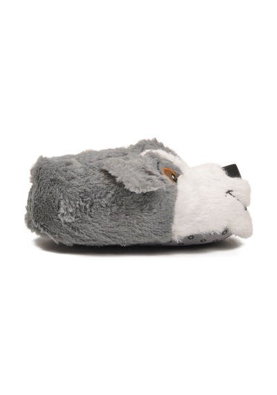 Gri Köpek Desenli Unisex Panduf 26k001 Gri
