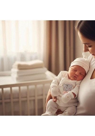 Sebi Bebe Puantiyeli Ayılı 5'li Hastane Çıkış Seti 2036 Somon