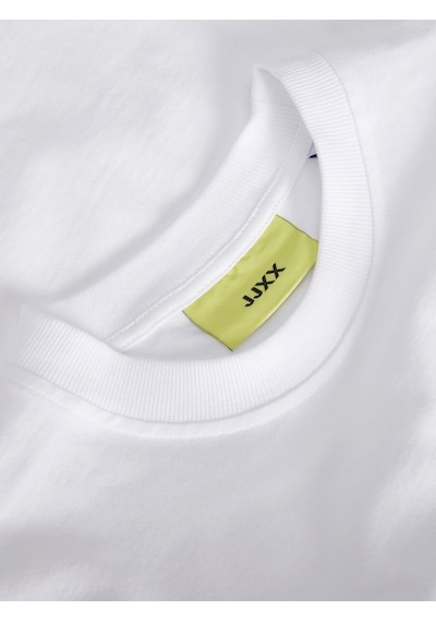 Jjxx Sıfır Yaka Regular Fit Baskılı Beyaz Kadın T-shirt 12241326 001