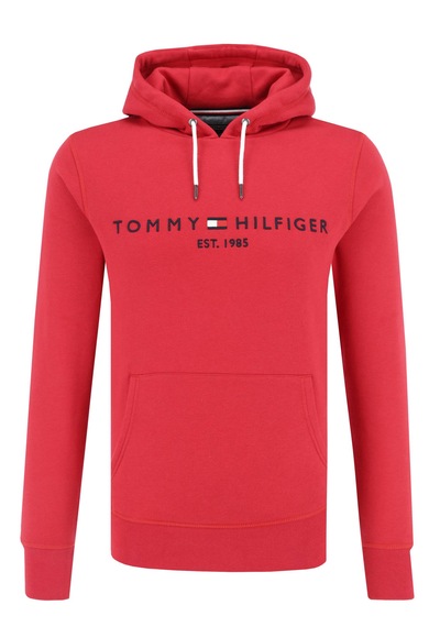 Tommy Hilfiger Kapşonlu Sweatshirt Kırmızı