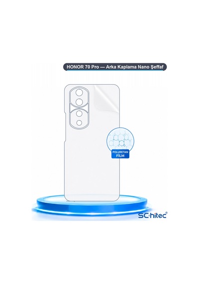 Schitec Honor 70 Pro Uyumlu Arka Yüzey Hidrojel Koruyucu Film