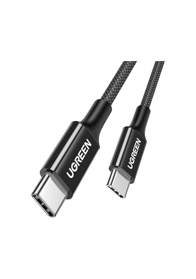 Usb-c 60w 3a Qc Pd Örgülü Hızlı Şarj Kablosu, 2 Metre, Siyah, 65245