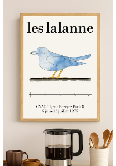 Les Lalanne Ahşap Çerçeveli Poster, Dekoratif Sanatsal Duvar Tablosu