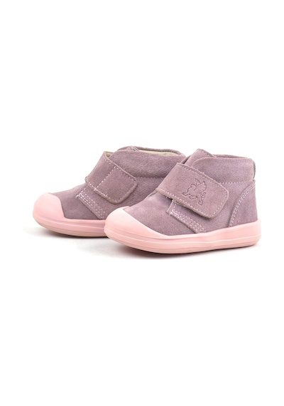 Rakerplus Yoohoo Hakiki Deri Pembe Cırtlı Kız Bebek Bot Pembe