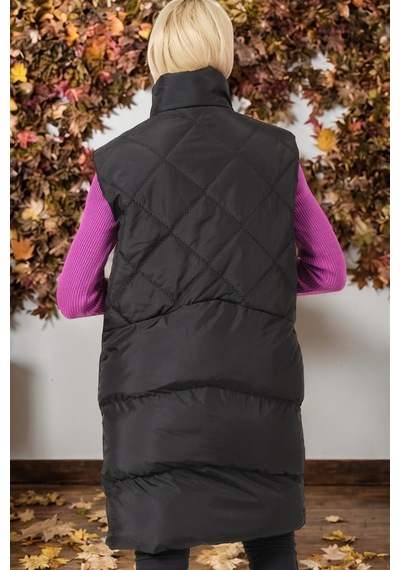 Z6743 Dewberry Bayan Yelek-düz Siyah Düz Siyah