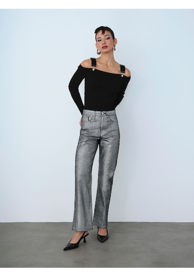 LOFT Straight Regular Fit Kadın Pantolon Lf2038319 Q1.v1 Denim