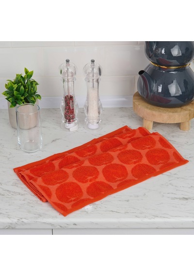 Soft Komla Mutfak Havlusu - Turuncu - 40x66 Cm Çok Renkli