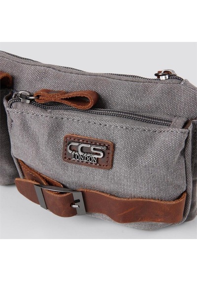 Ççs London 31459 Kanvas Bel Çantası Gri Gri
