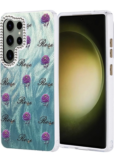 Muratech Newface Samsung Uyumlu Galaxy S25 Ultra Kılıf Blade Aynalı Desenli Kapak - Desen 9