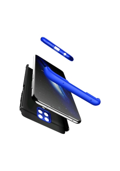 Redmi Note 9 Pro Kilif Zore Kamera Korumali Tam Koruma Ays 232687707 - Kampanya-Renk / Nano Ekran Koruyucu(+25)-Siyah-Mavi