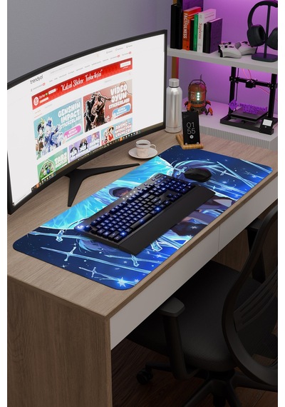 Akame Ga Kill Anime V2 - 90x40 Xxl Gaming Kauçuk Kaymaz Taban Mouse Pad Fare Altlığı