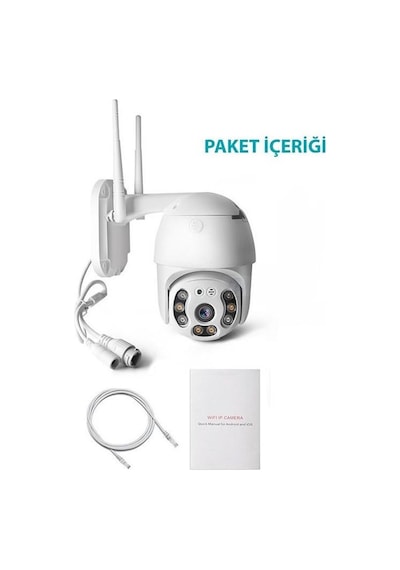 Wellbox Wb Ptz01 2mp 3 6mm Wifi Dış Ortam Ahd Pan Tilt Kamera