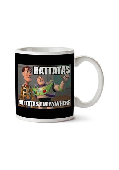 Pokemon Rattatas Everywhere Woody Buzz Toy Story Pixar İki Tarafı Baskılı Kupa Bardak