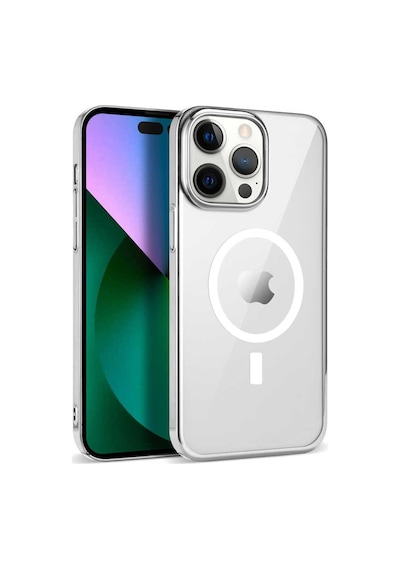 Kilifone - İphone 14 Pro Max Uyumlu Kılıf Magsafe Özellikli Pixel M-safe Kapak - Siyah - T25239