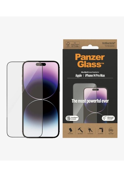 PanzerGlass Apple  Uyumlu iPhone 14 Pro UWF Antibakteriyel Ekran Koruyucu