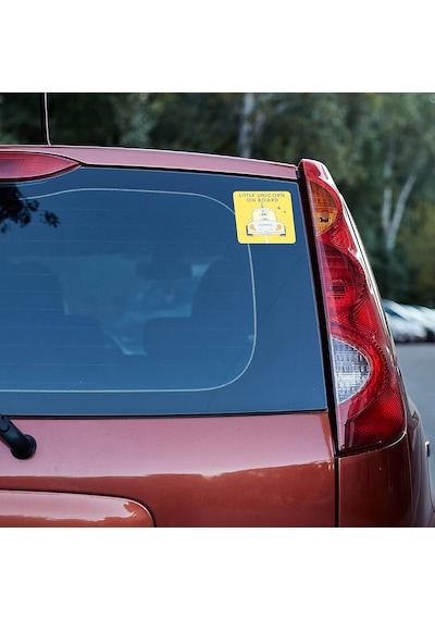 Unicorn On Board Car Sticker