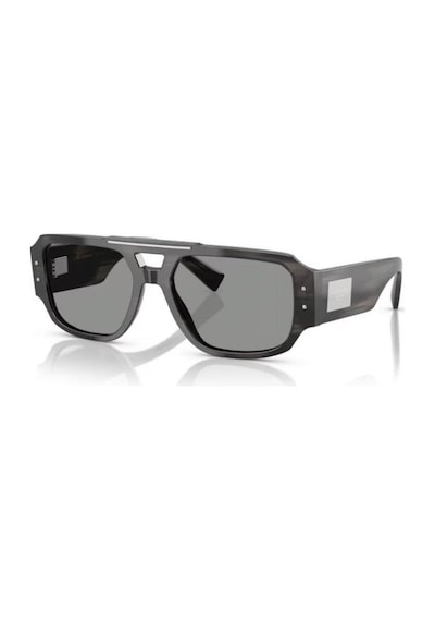 Dolce Gabbana Dg 4482 34401 57 Erkek Pilot Gri Çizgili Kemik Güneş Gözlüğü Gri