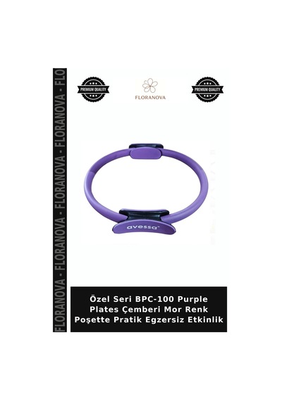Özel Seri Bpc-100 Purple Plates Çemberi Mor Renk Poşette Pratik Egzersiz Etkinlik