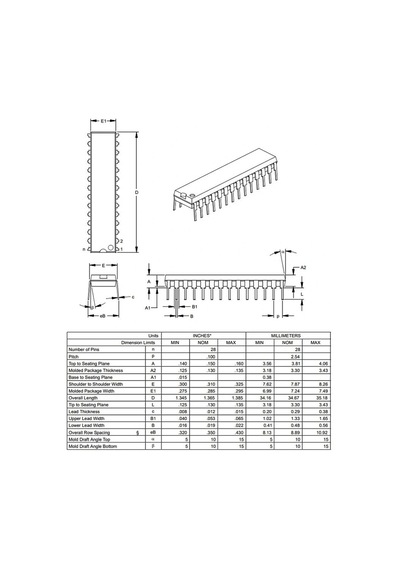 Pıc16f876a I/sp Dıp-28 8-bit 20 Mhz Mikrodenetleyici