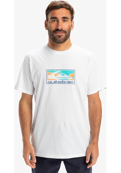 Quiksilver Ev Gradient Box Erkek Tişört Beyaz