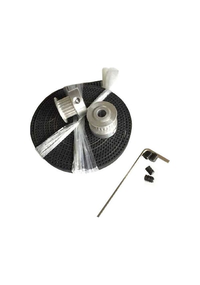 Kayış, Kasnak Seti - GT2 20 Diş Kasnak, GT2 6 mm Kayış 2M