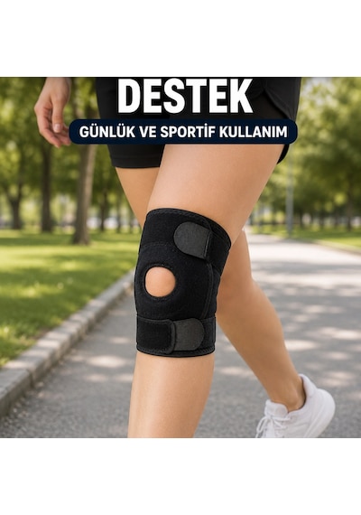 Ayarlanabilir Patella Dizlik Esnek Cırtlı Diz Kapağı Destekleyici Kısa Dizlik