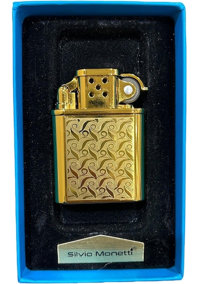 Sarı İşlemeli Gazlı Metal Çakmak 109461