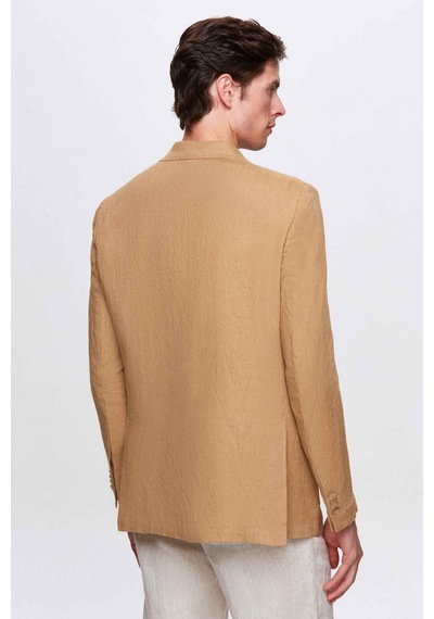 D's Damat Ds Damat Regular Fit Bej Düz Kumaş Ceket 4hc04s2024362 Bej