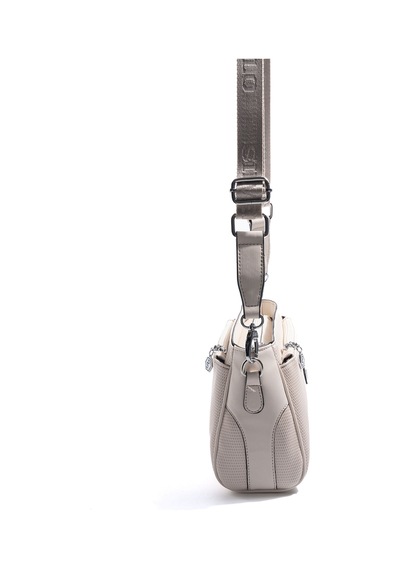 Silver Polo Sp1273 Kadın Çapraz Çanta Petek Krem-bej