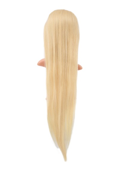 Gerçek Front Lace Düz Platin Tül Peruk - 85-90cm