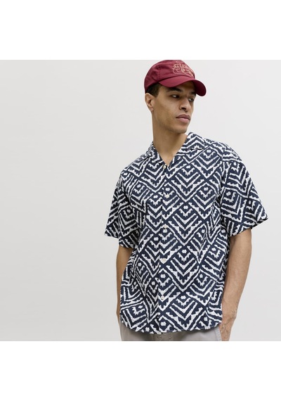 Jack & Jones Erkek Resort Yaka Gömlek - Milo - 12288928 Sky Captain