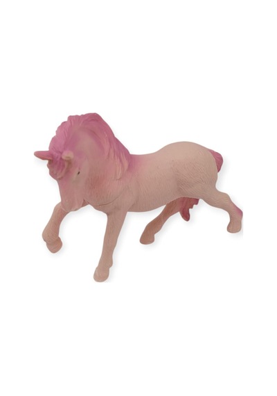 Çiftlik Hayvanları Serisi - Yarış Atı 12 Cm - Pembe Hayvan Figürü