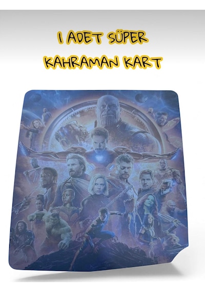 Oyuncak AVENGERS Temalı 10 Lu Kutulu Çek Bırak Metal Car 7 cm Araba Seti