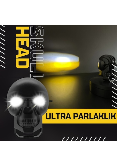 Skull Head Özel Tasarım Off Road Sis Lambası 2 Adet