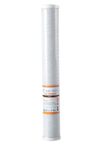 AQUA FLY 20 Inç Cto Karbon Filtre 51 cm Filtre Sanayi Tip Su Arıtma Filtresi