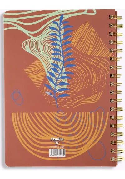 Denden Redactar Kırmızı 17x24 Çizgili Defter Çok Renkli