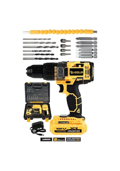 12V Çift Akülü Metal Şanzıman Taşıma Çantalı Led Işıklı Akülü Vidalama Şarjlı Matkap -