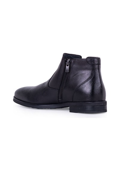 Pierre Cardin 4k 1196063 Hakiki Deri Fermuarlı Erkek Bot Siyah