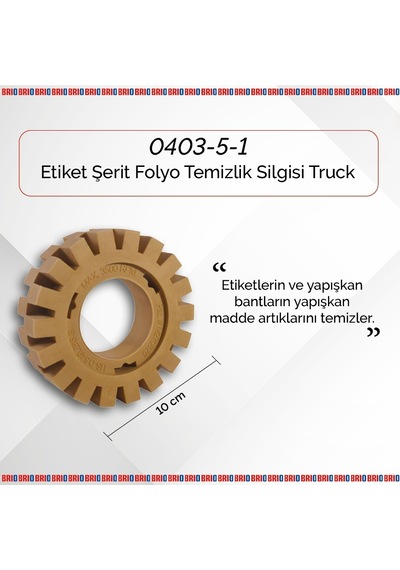 Brio Etiket Serit Folyo Temizlik Silgisi Truck