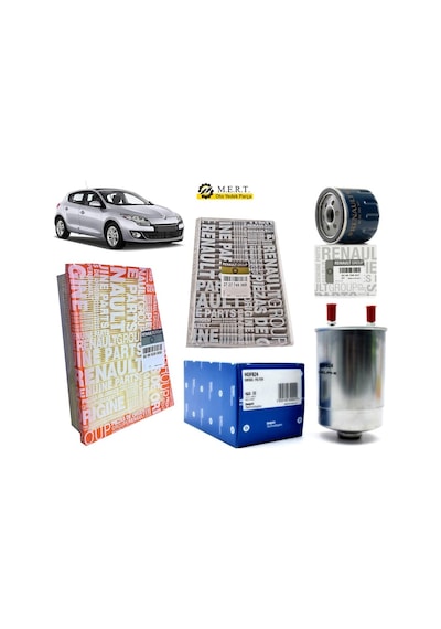 Renault Megane 3 1.5 Dci Filtre Bakım Seti 2009-2016