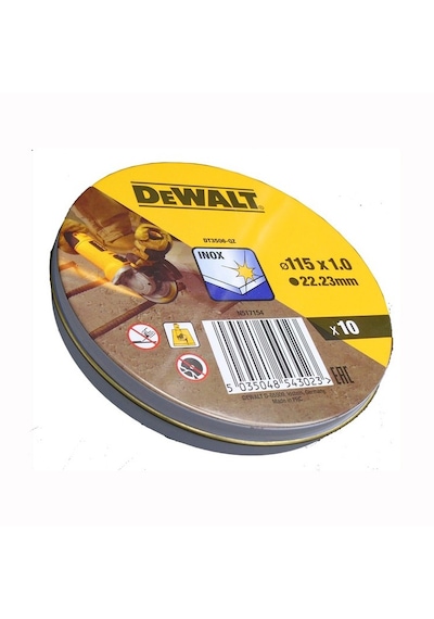 Dewalt Dt3506 115x1.0 Mm Inox Kesici Disk 10'lu