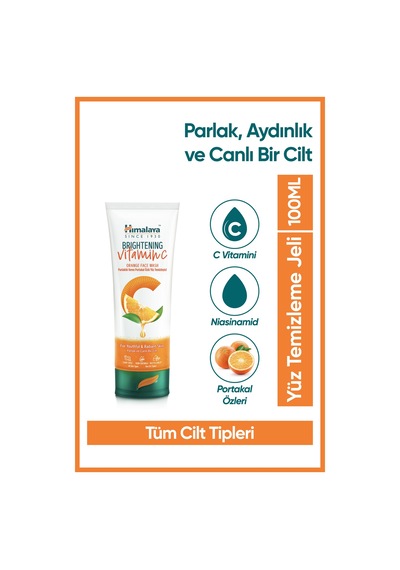 Himalaya Vitamin C Aydınlatıcı Portakal Özlü Yüz Temizleyici 100 ML + Serum 30 ML + Vitamin C Serum Krem 50 ML