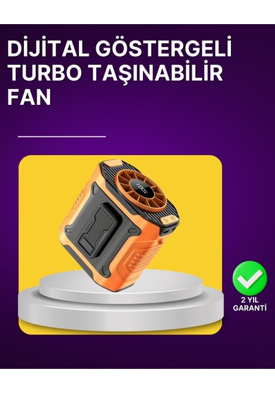 Taşınabilir Bel Ve Boyun Fanı 100 Kademeli Hız Ayarlı 5000mah Usb Şarjlı 3 Kullanım Modlu Mh-hs9998-5523
