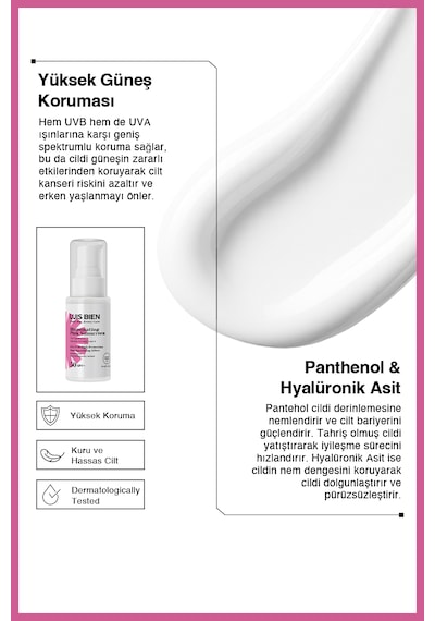 Luis Bien SPF 50+ Ton Eşitleyici Pembe Güneş Kremi 50 ML Luis Bien SPF 50+ Ton Eşitleyici Pembe Güneş Kremi 50 ML
