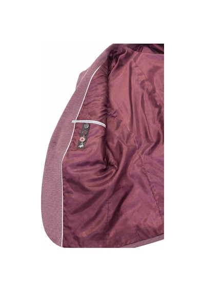 Plus Scorpion Erkek Pamuklu Penye Likralı Tek Düğmeli Çift Yırtmaçlı Blazer Ceket Bordo