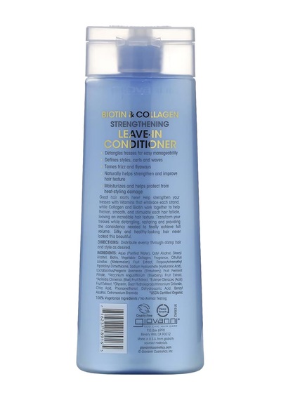 Giovanni Biotin & Collagen Güçlendirici Durulanmayan Saç Kremi 250ml